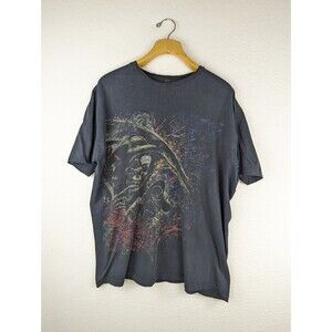 Miami Ink T Shirt XXL‎ Reaper Black Scythe Tattoo Art Cotton Soft